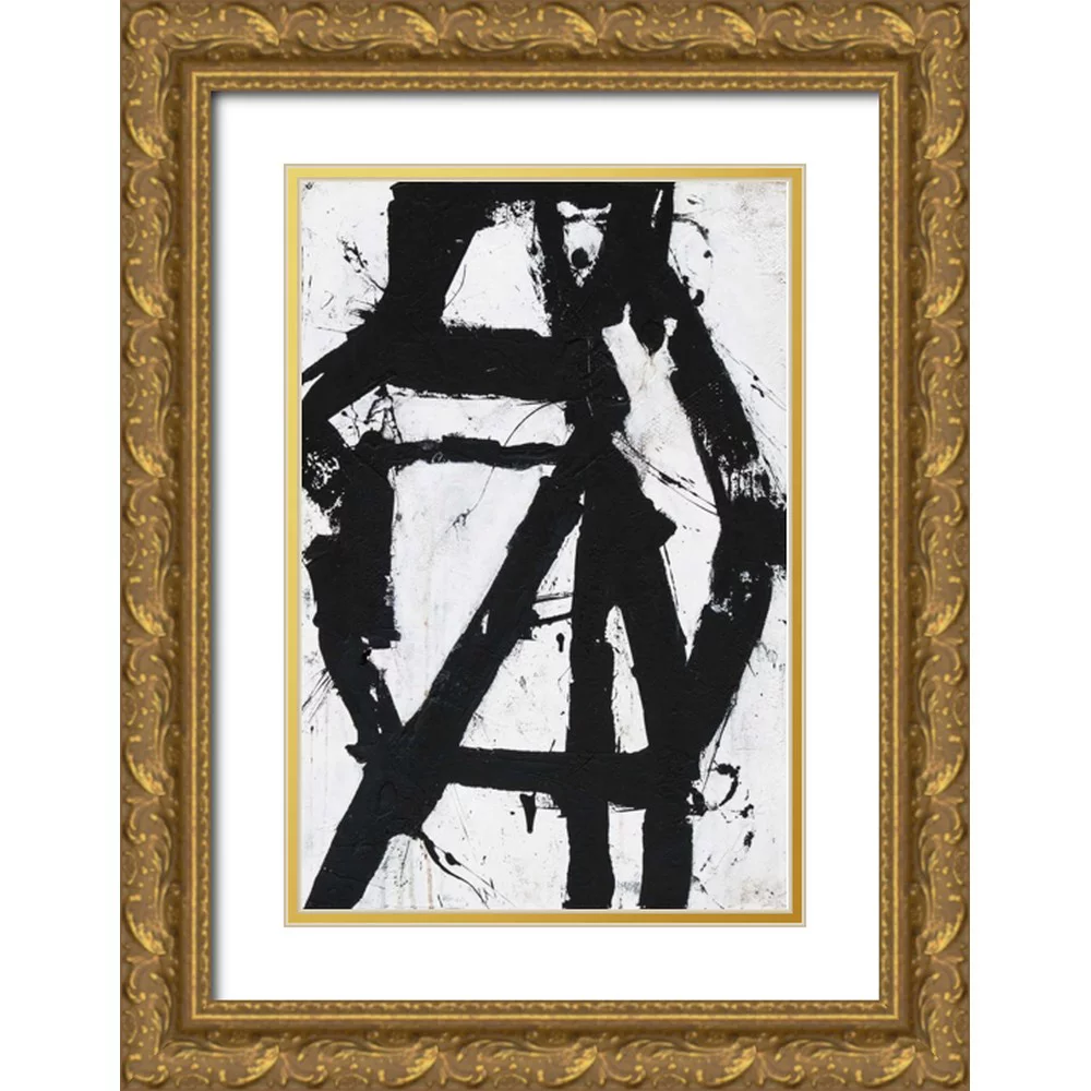 Ashley, Erin 13x18 Gold Ornate Wood Framed with Double Matting Museum Art Print Titled - Ace of Spades I