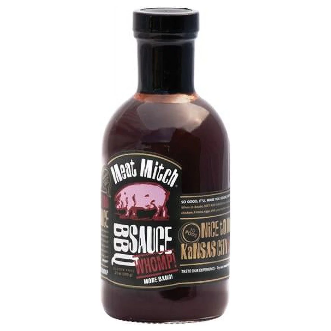 Meat Mitch 21 oz Whomp BBQ Sauce - Pack of 6