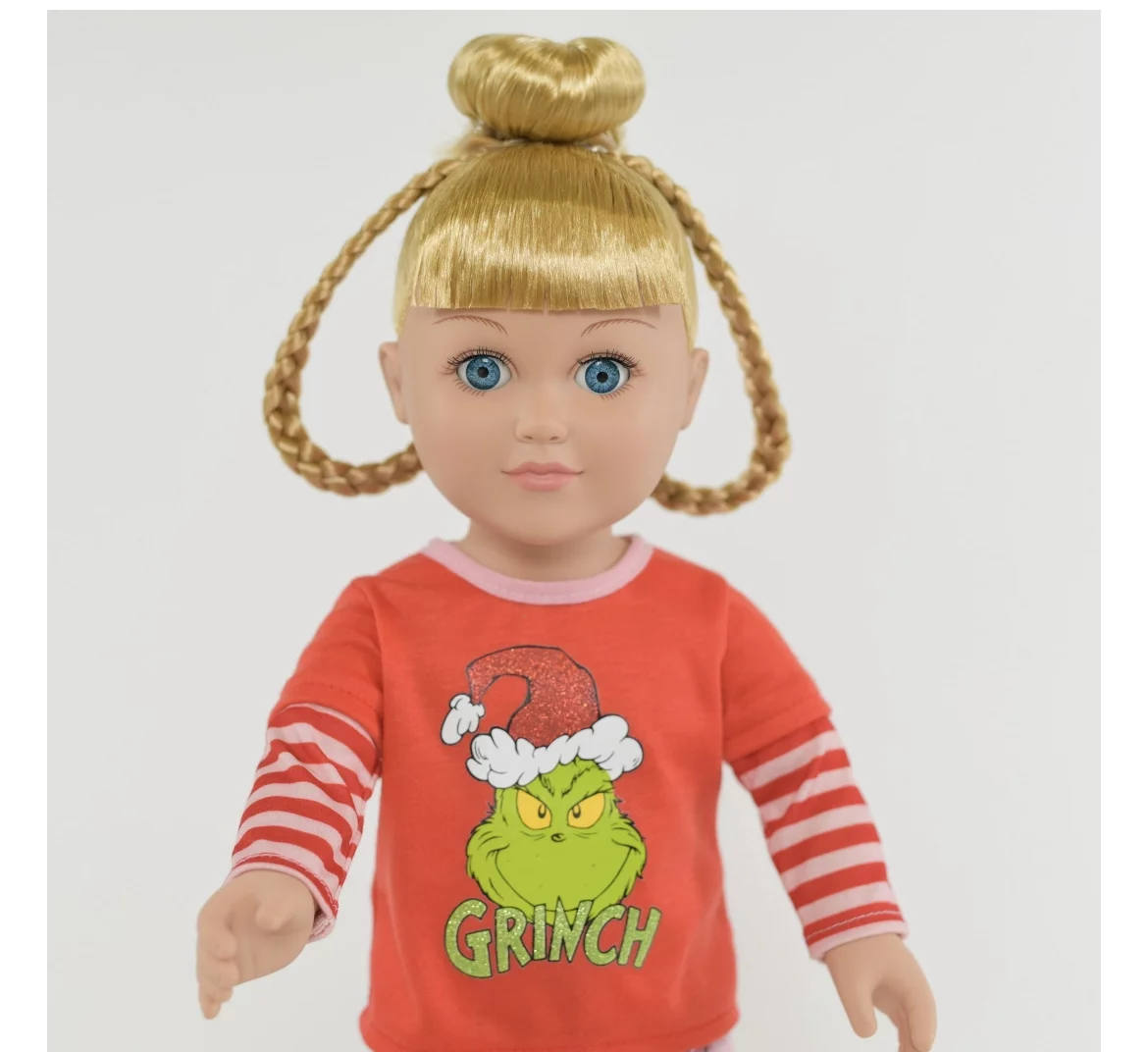 My Life As Grinch Poseable Sleepover 18 Inch Doll, Blonde Hair, Blue Eyes Rare