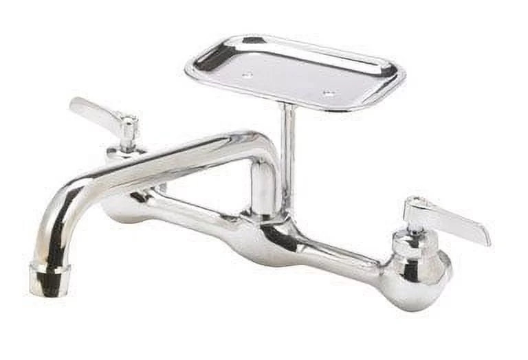 B&K Polished Chrome 2-Handle 8 In. Utility Faucet 123-009NL