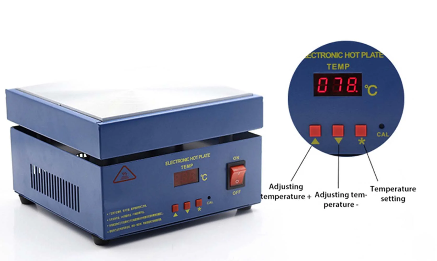 Techtongda Electronic Hot Plate Preheat Preheating Station Digital Display