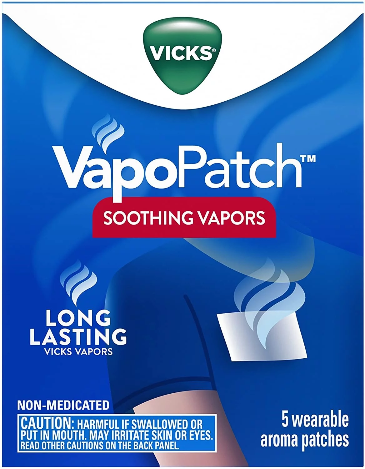 4 Pack - Vicks Vapopatch Adult Wearable Aroma Patch, 5 Count