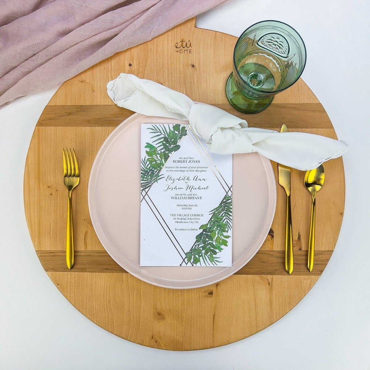 Romantic Set Of 4 Stemware Glasses, 10.75 Oz. lored Crystal Glass, Pastel Green, Made In Italy.