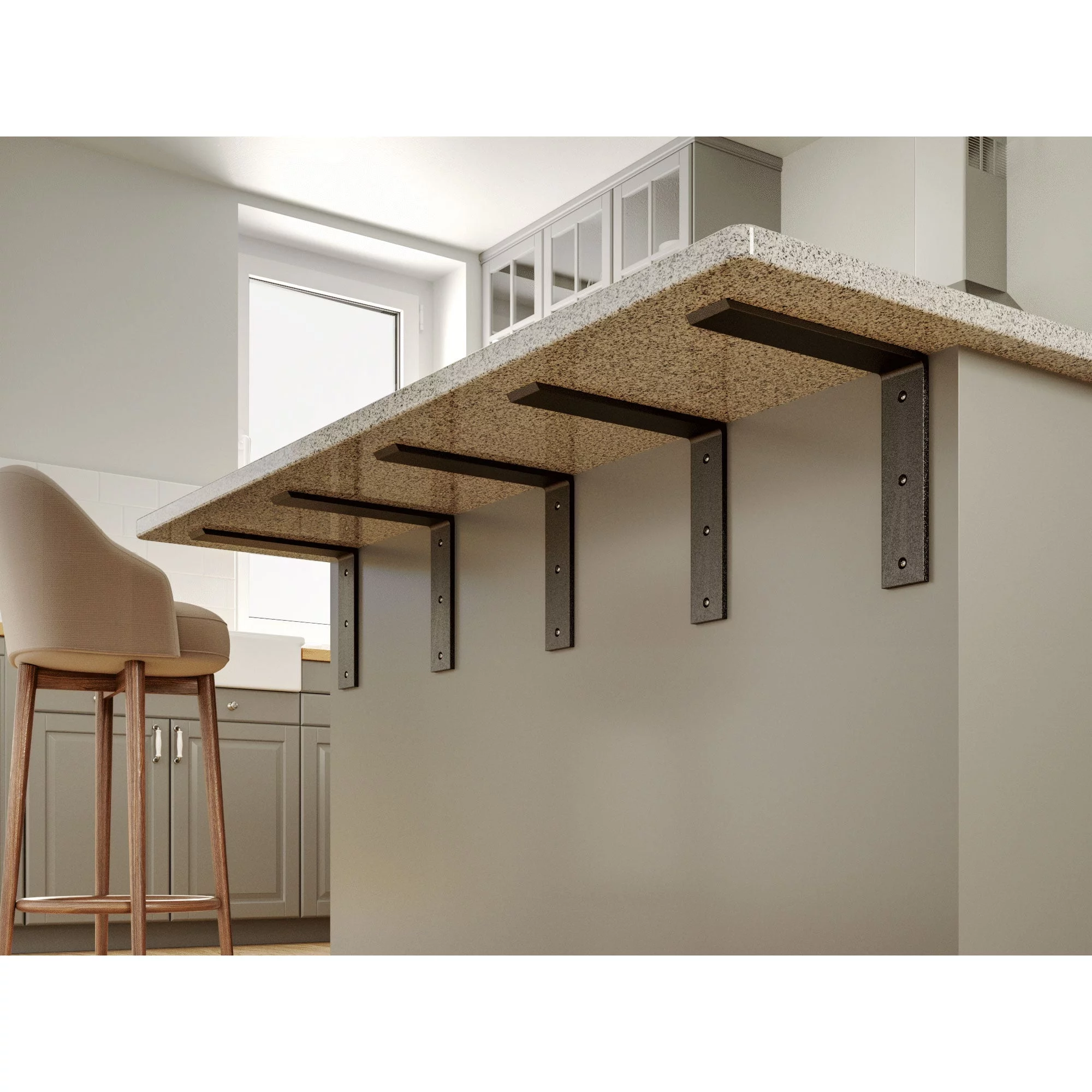 Standard Front Mount Countertop L Bracket