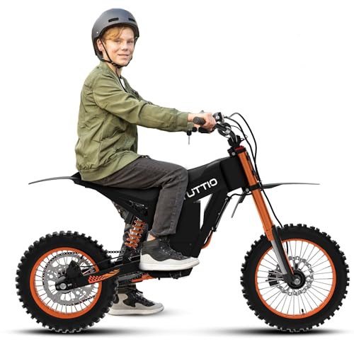 Soleil01 48V Kids-Dirt-Bike Electric-Motorcycle-Dirt-Bike Off-Road-Electric-Bike - with 21AH Battery 15-37MPH&18-43Miles Dirtbike 3-Speed Modes Motorcycle for Kids Ages 13+(Immediate-Delivery)