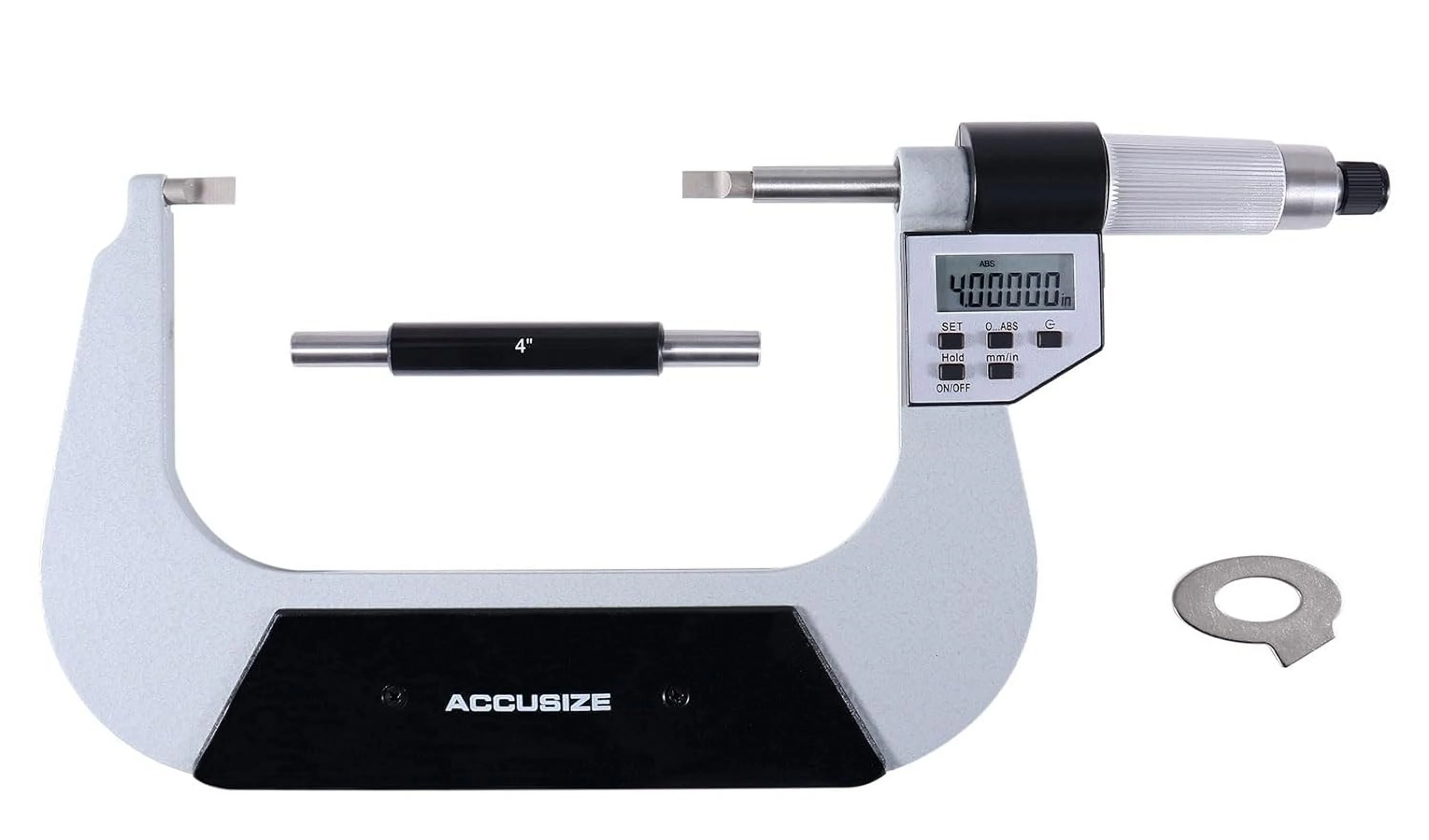 Accusize 4-5" x .00005" Blade Electronic Digital Micrometer, ABS/INC Interchangeable, 2312-5010