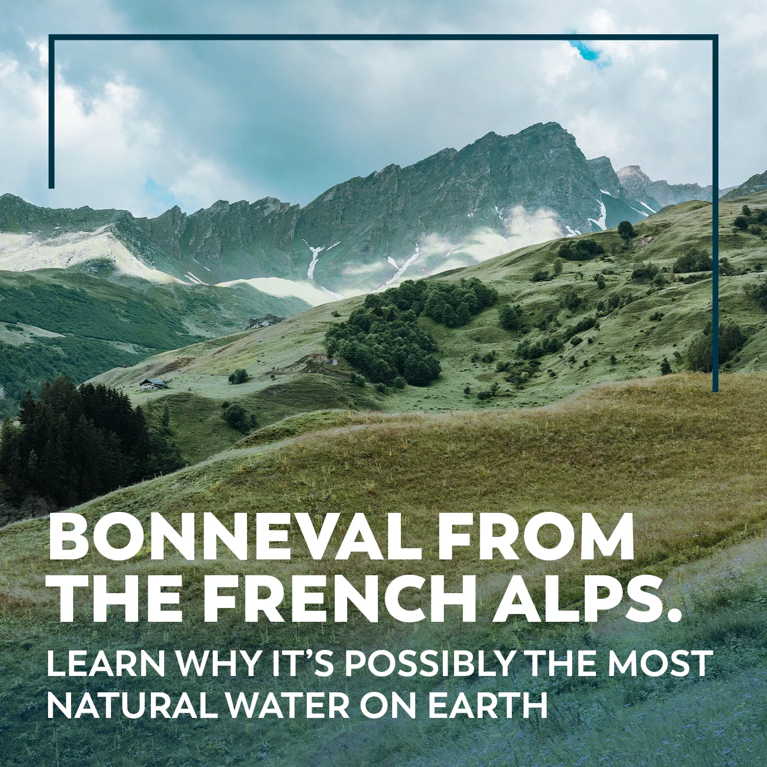 BONNEVAL Still Water Bottle - Natural Mineral Water With a Rich Taste From the French Alps, 100% Recycled and Recyclable - Water Bottles 24 Pack x 16.9FL OZ