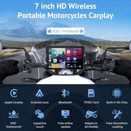 2025 Wonsidary W722 for Motorcycle CarPlay & Android Auto,7