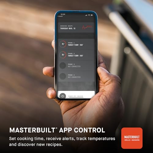 Masterbuilt? Gravity Series? 800 Digital Charcoal Grill, Griddle and Smoker with Digital Control, App Connectivity and 800 Cooking Square Inches in Black, Model MB20040221