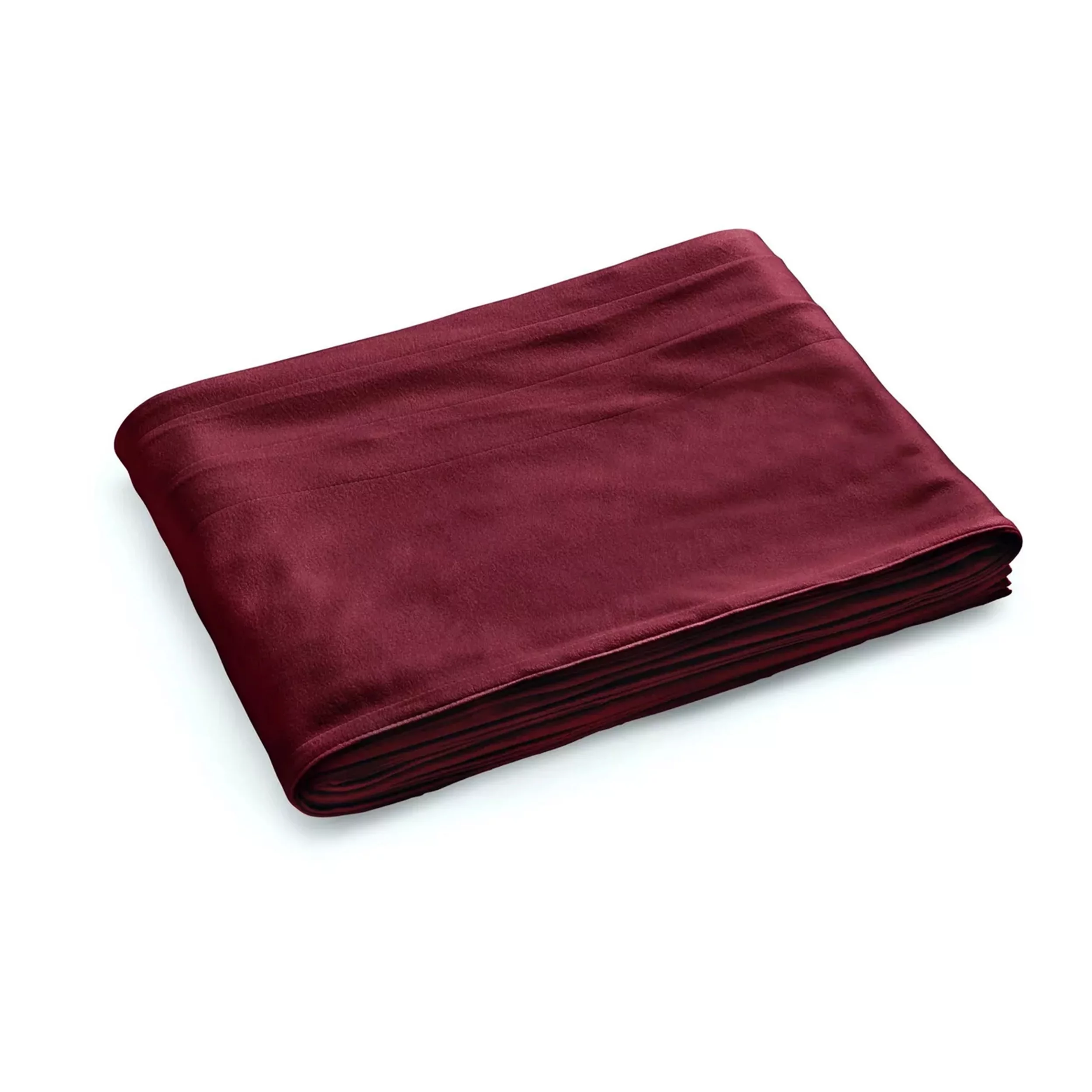 Sunbeam Full Size Electric Fleece Heated Blanket in Garnet