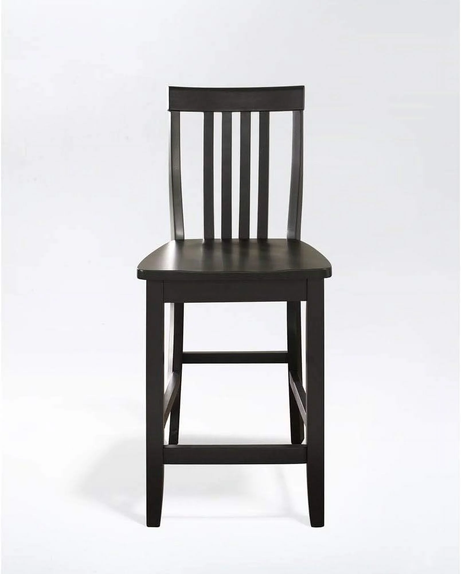 Fitniz Schoolhouse Bar Stool (Set Of 2), 24-Inch, Black