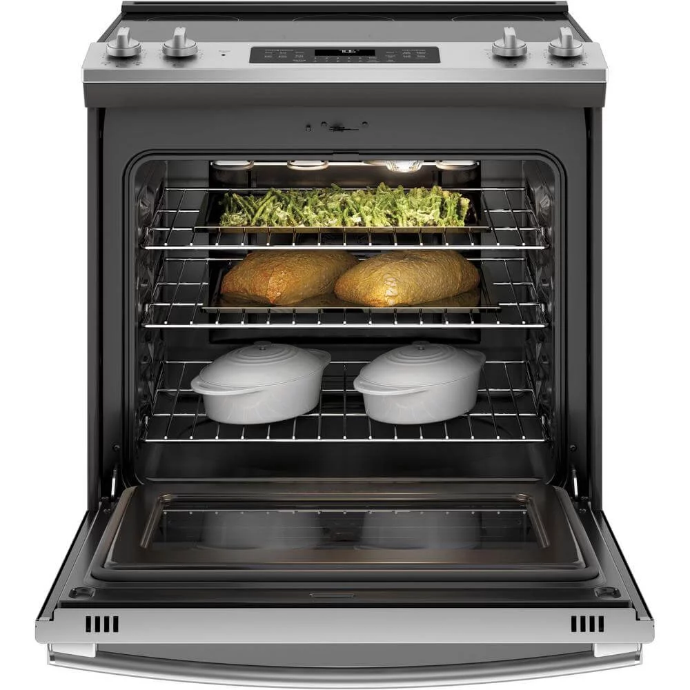 GE APPLIANCES JS760SPSS GE(R) 30 Slide-In Electric Convection Range with No Preheat Air Fry