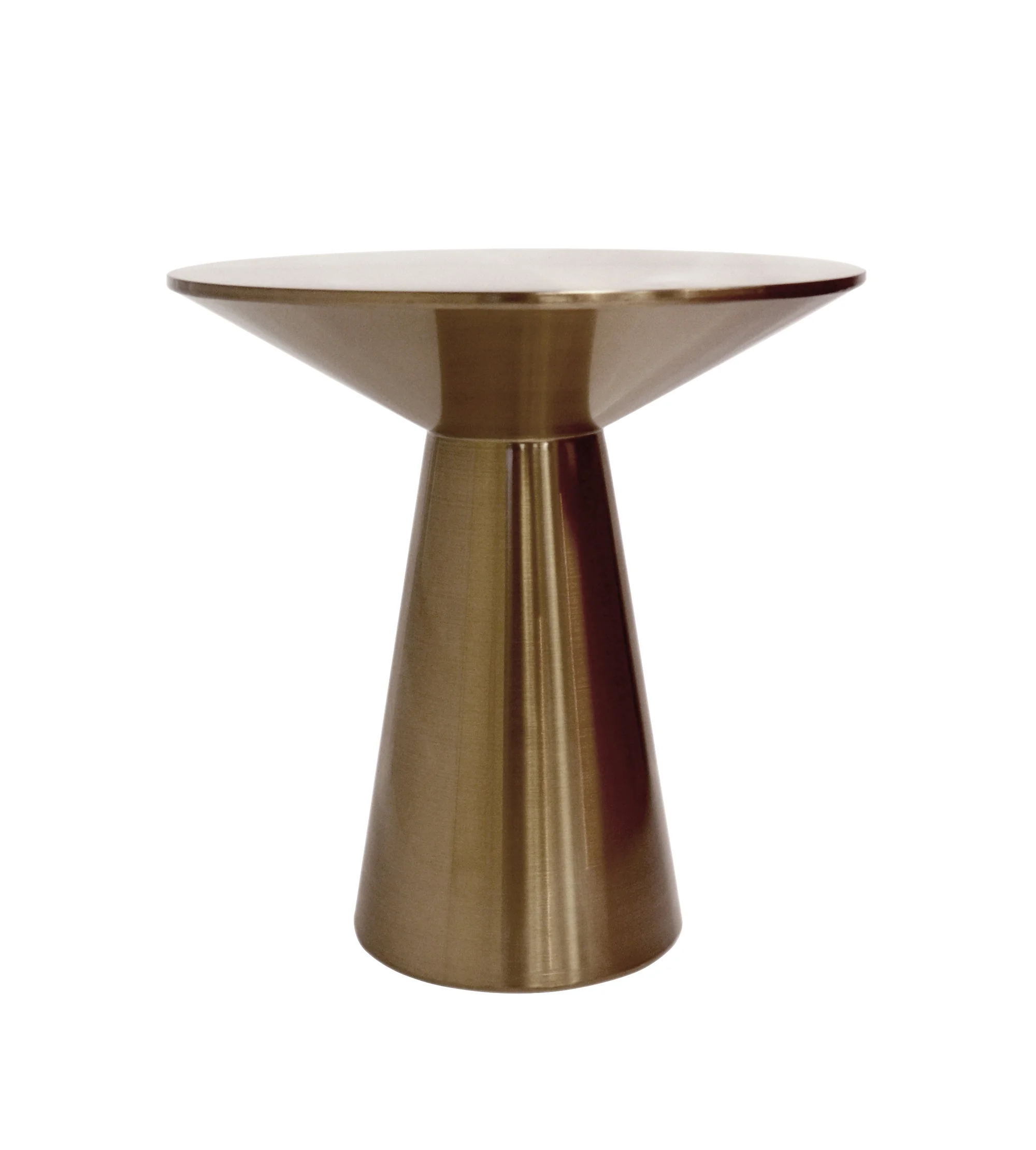 Pasargad Home CD056 Pasargad Home Lorenzo Stainless Steel Side Table, Rose Gold