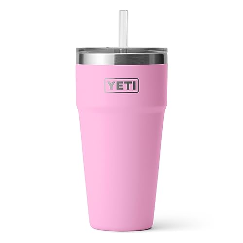 YETI Rambler 26 oz Straw Cup, Vacuum Insulated, Stainless Steel with Straw Lid