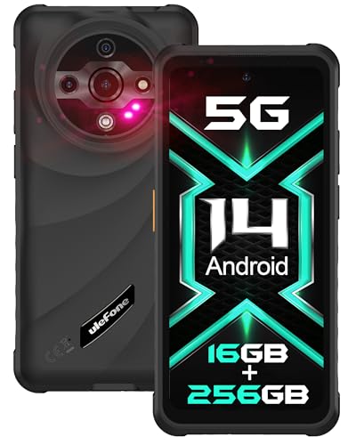 Ulefone Armor X31 Pro 5G Rugged Phone, MTK Dimensity 6300, 16GB+256GB, Android 14, 6.56” 120Hz, 64MP Main Cam., 25MP Night Vision Cam., 6050mAh, NFC/IR Blaster/Glare Flashlight - Green