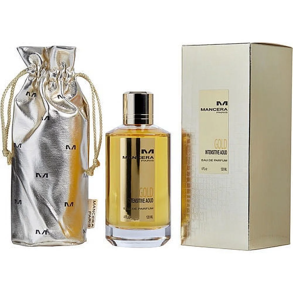 Mancera Intensive Aoud Gold Eau de Parfum Spray for Men - 4 oz - Citrus, Wood & Spice Blend