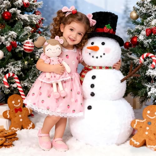 Gloveleya Baby Girl Gift First Baby Doll Plush Doll Print Sunflowers