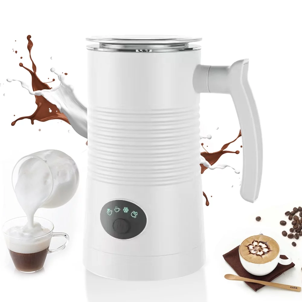 moobody 4 in 1 Milk Frother and Steamer - 400W Hot/Cold Foam Maker, Electric Automatic Milk Frother, 11.84oz/350ml, Detachable Non-Stick Interior for Coffee Hot Milk