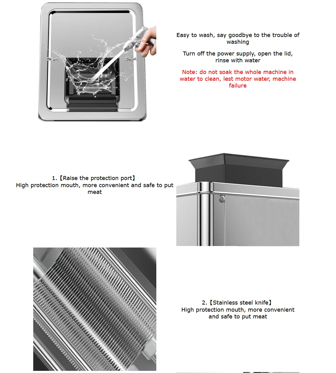 Commercial Fresh Meat Slicer Beef Cutting Machine 3.5mm Blade