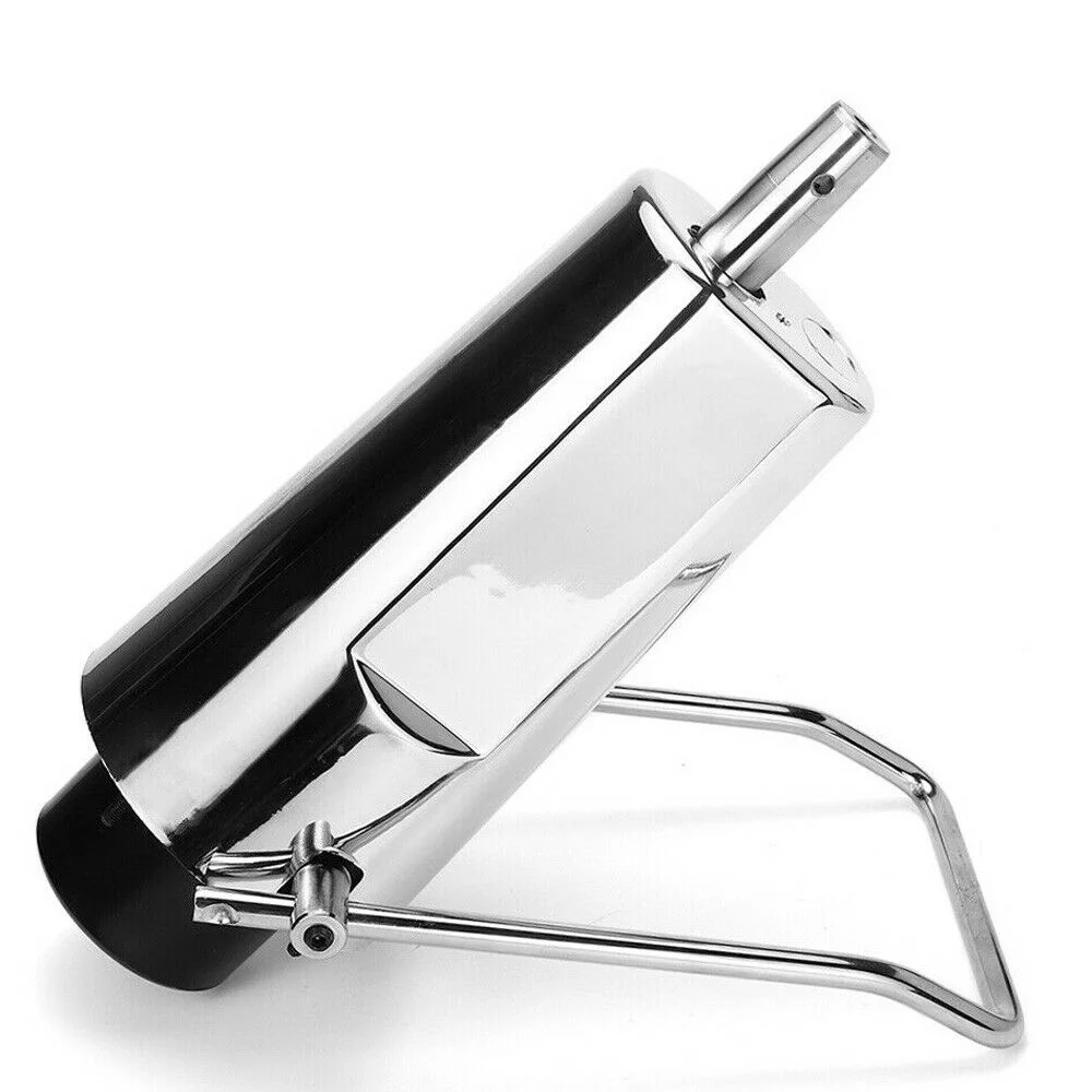 Silver Barber Chair Replacement Hydraulic Pump 4 Screw Beauty Salon Adjustable Height 440 lbs Weight Capacity