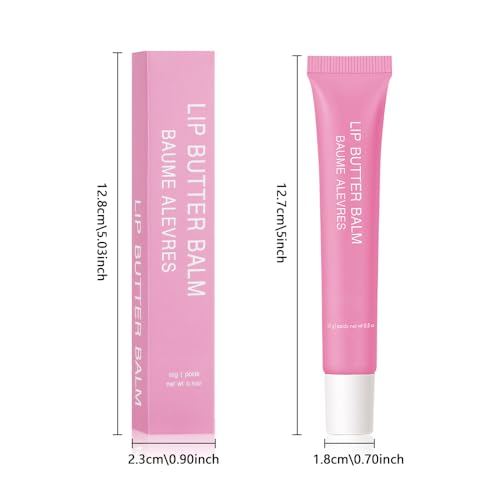 4 PCS Summer Special Lip Butter Balm – Ultra-Hydrating Lip Care with Shea Butter & Olive Oil, Soothes Dry Lips with Natural Tint & Gloss Effect, Lip Plumper Moisture & Light Lip Stain Finish