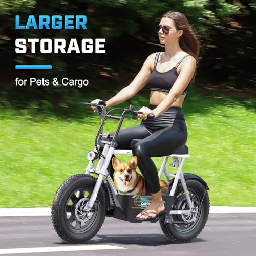 Caroma Peak 800W/1200W Electric Scooter with Seat, 16