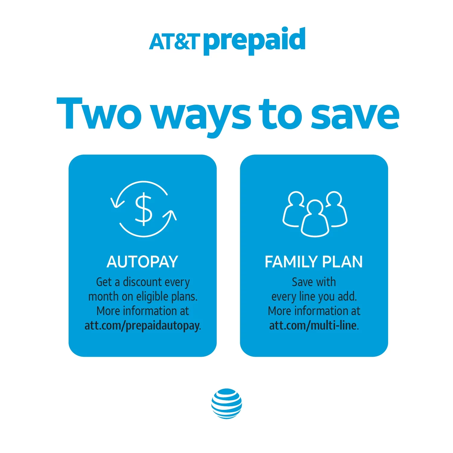 AT&T Calypso, 16GB, Chameleon Blue - Prepaid Smartphone