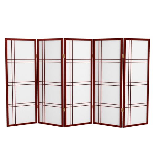 4 ft. Short Double Cross Shoji Screen - White - 3 Panels