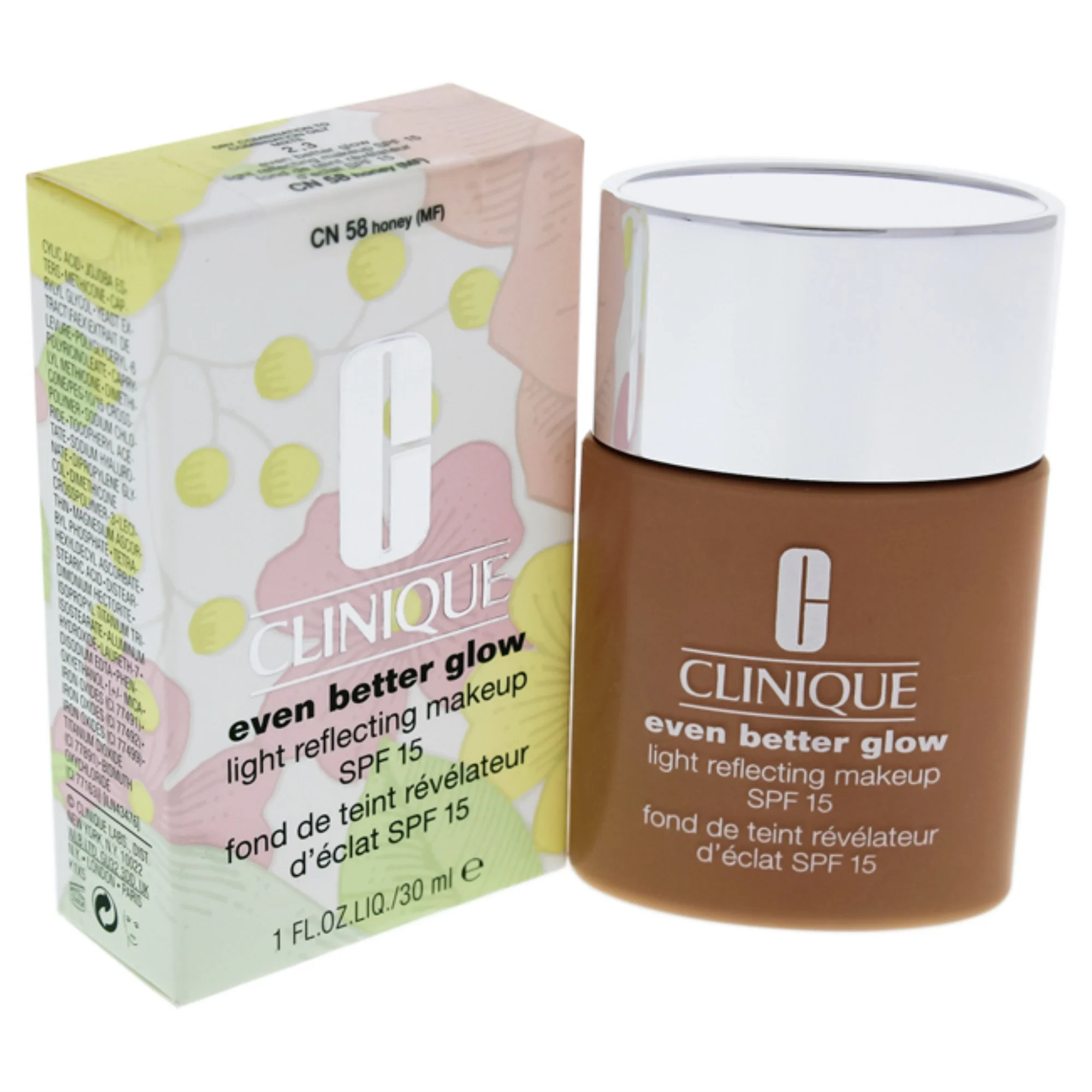 Even Better Glow Light Reflecting Makeup SPF 15 - 58 Honey by Clinique for Women - 1 oz Foundation