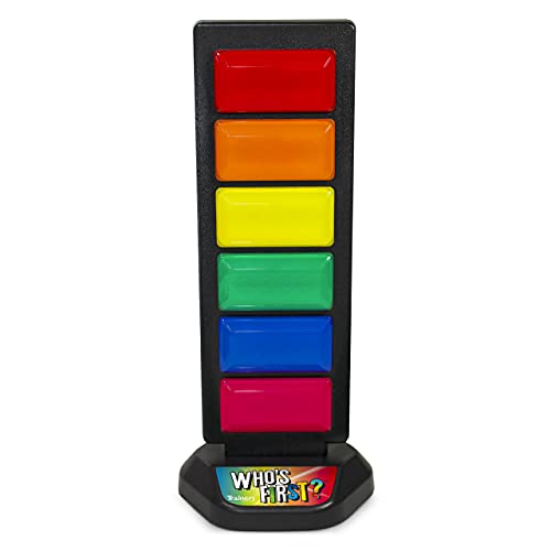 Trainers Warehouse Who's First? v3 Wireless Game 6 Buzzer System | Foster Gameshow Excitement in The Classroom - Includes Light Tower & USB Port & Randomizer