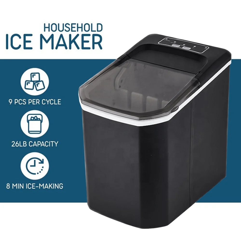 Andoer Ice Maker,With IceIce Kitchen Office 6 Mins 26lbs And 2 Sizes 26lbs In Ice Of Ice Kitchen 2 Sizes Of IceAnd Ice Maker Sizes Of Ice Countertop Office Bar Party In 6 Mins Huiop