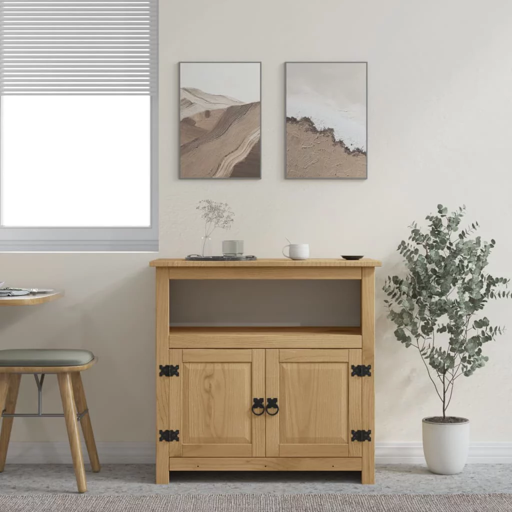 Carevas TV Stand Mexican Pine Corona 31.5"x16.9"x30.7"