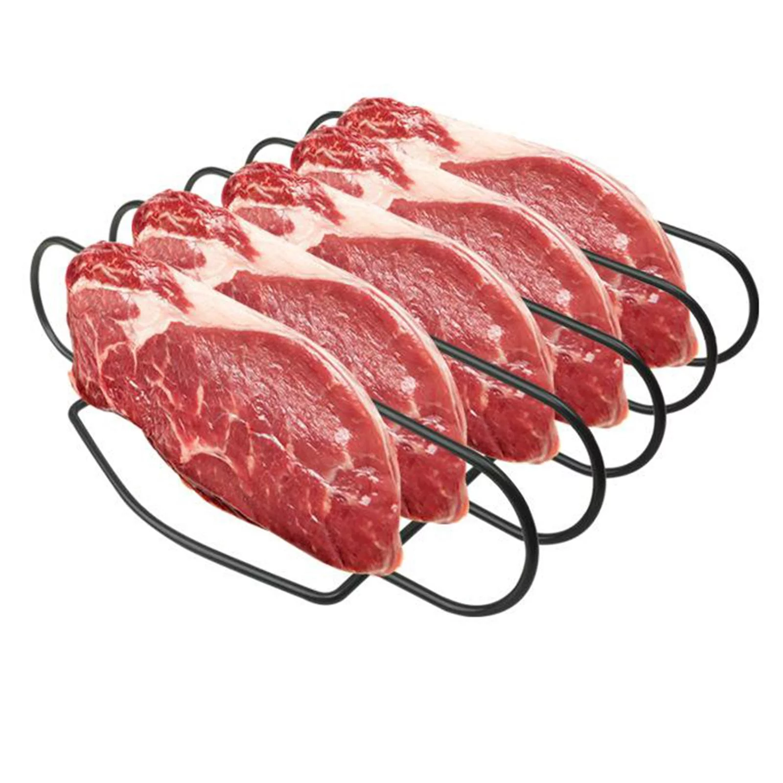 , Iron Roasting Stand, , Steak Meat Rack Grilling Stand for Gas or Grill, Non BBQ Rack for Party Hiking