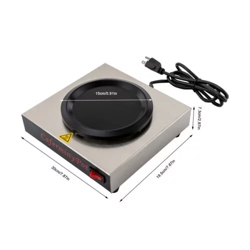 Portable Small Electric Stove Burner Hot Plate Home Coffee Tea Water Heater