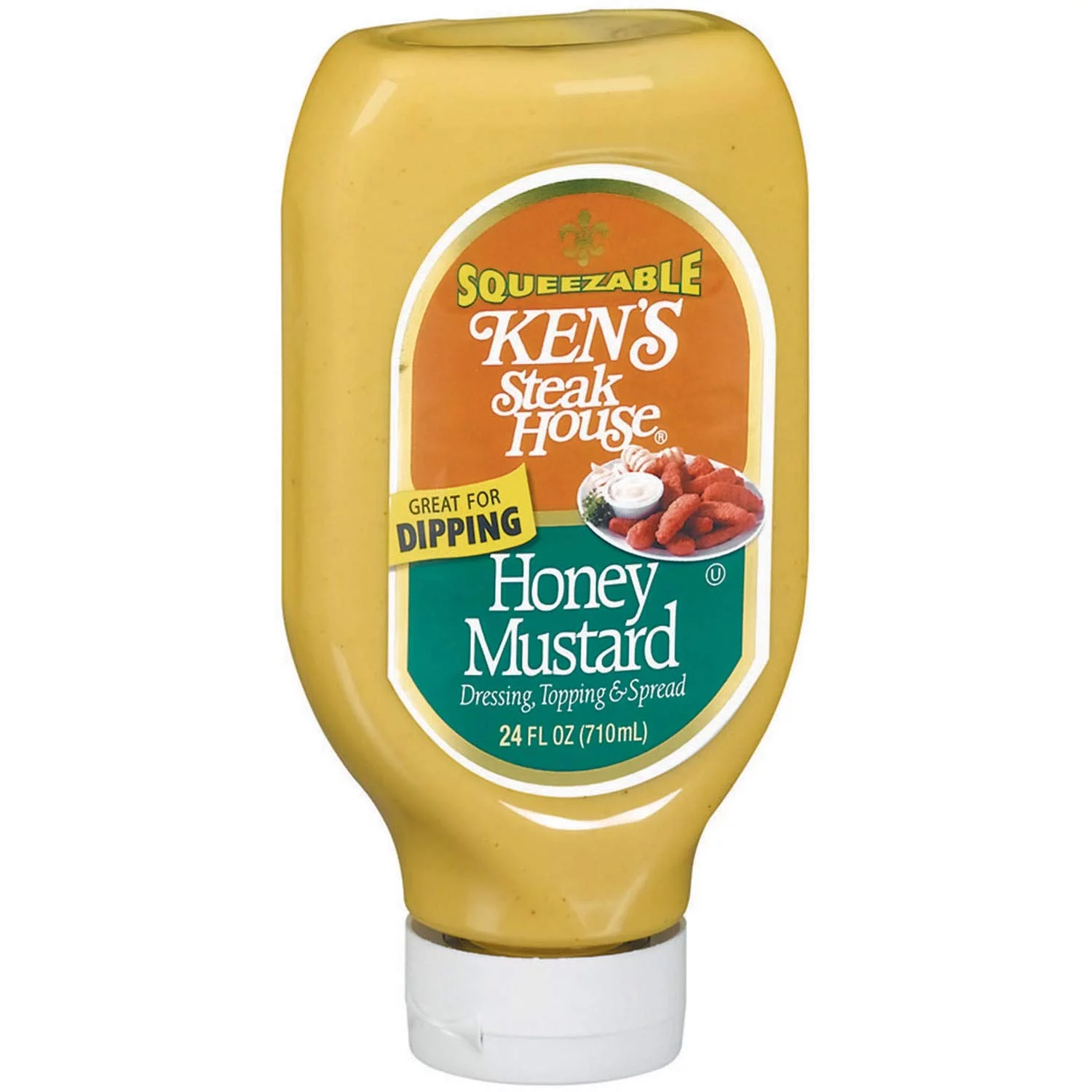 Kens Steak House Squeezable Honey Mustard, 24 Oz (2 bottles)