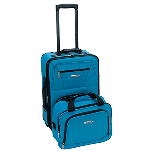 Rockland Fashion Expandable Softside Upright Luggage Set, Charcoal, 2-Piece (14/19)
