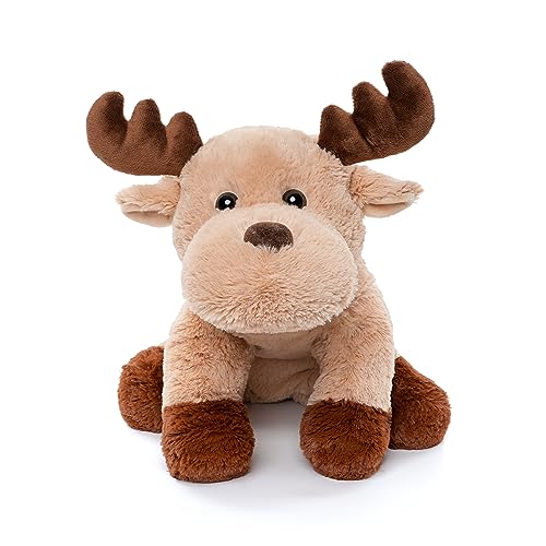 Adorable Caribou Furry Reindeer Elk Moose Stuffed Animals Plush Toy for Kids Babies Boys Birthday Bedtime Decor, 13