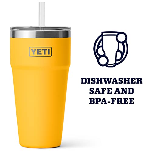 YETI Rambler 26 oz Straw Cup, Vacuum Insulated, Stainless Steel with Straw Lid