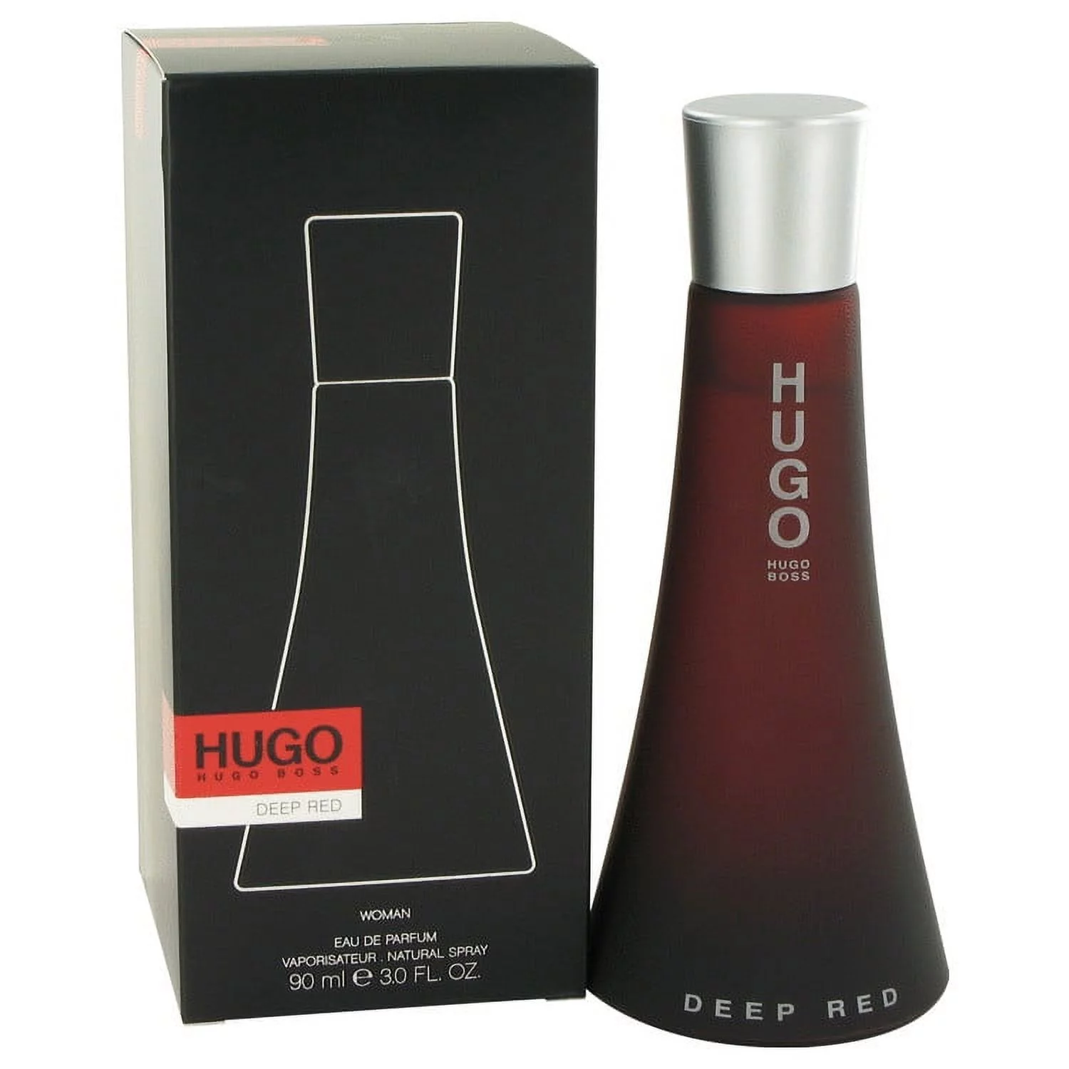 hugo DEEP RED by Hugo Boss Eau De Parfum Spray 3 oz-90 ml-Women