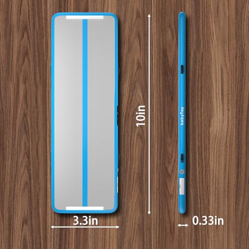 Air Mat Tumble Track 4 inches Thickness Inflatable Gymnastics Mat for Home Use/Training/Cheerleading/Yoga 10/13/16/20ft with Electric Air Pump