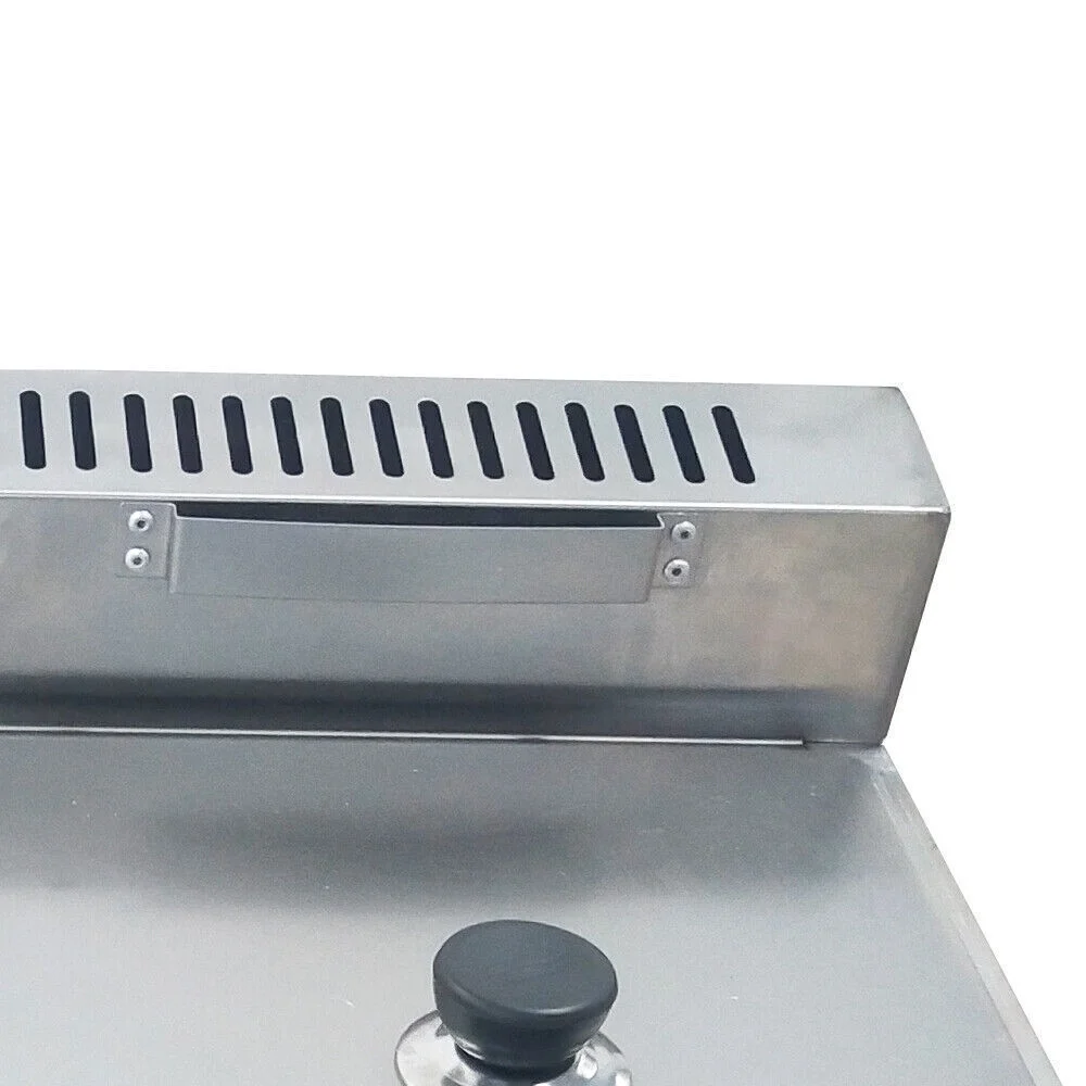 18L 3 Pan Propane NG Gas Fryer Catering Warmer Steam Table Buffet Restaurant,New