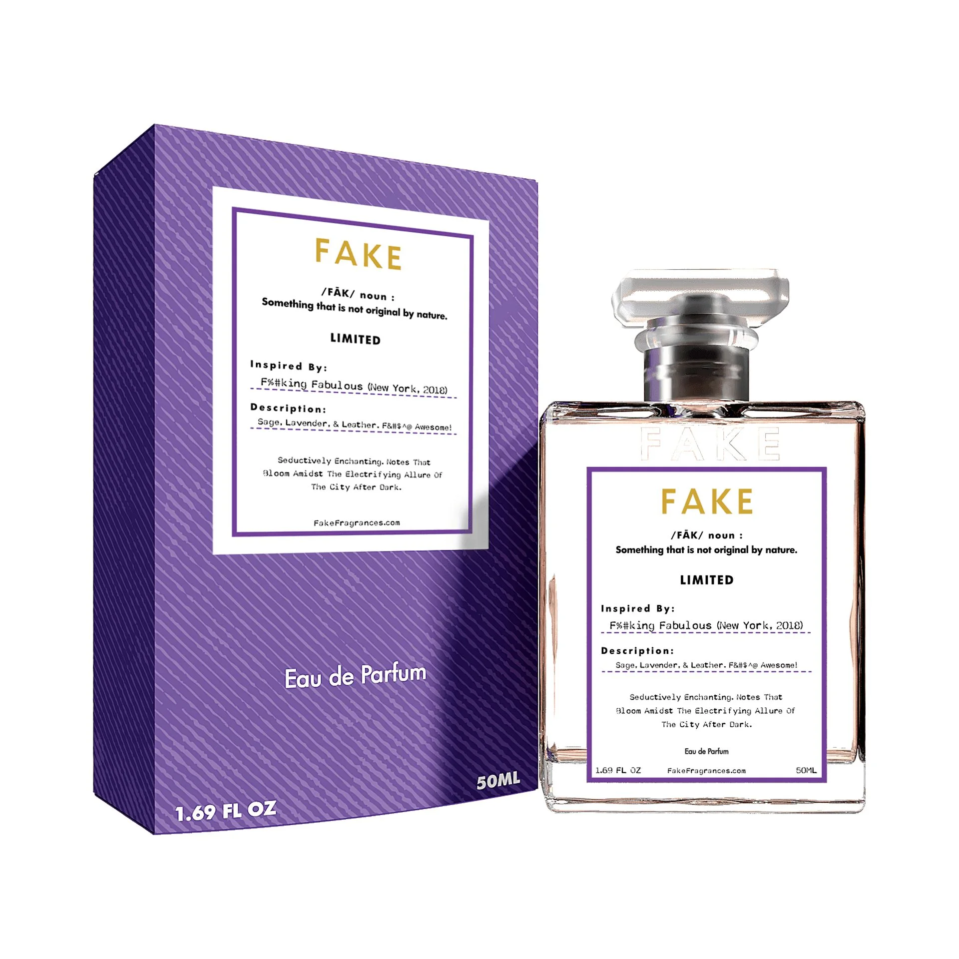 Limited | Inspired by F%#king Fabulous Unisex Eau De Parfum 1.7oz (50ML) | Almost an Exact Clone | An I’m All That Assertive Floral with a Leather Backbone | Unisex Fragrance is Addictive!