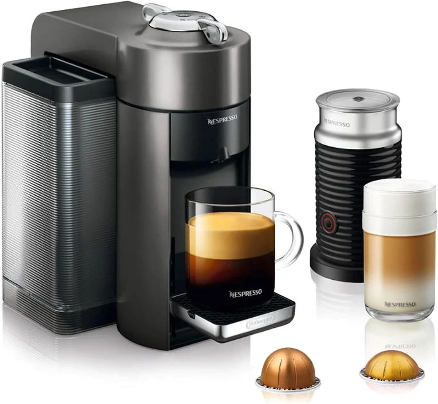 Nespresso Vertuo Coffee Espresso Machine Aeroccino Milk Frother De