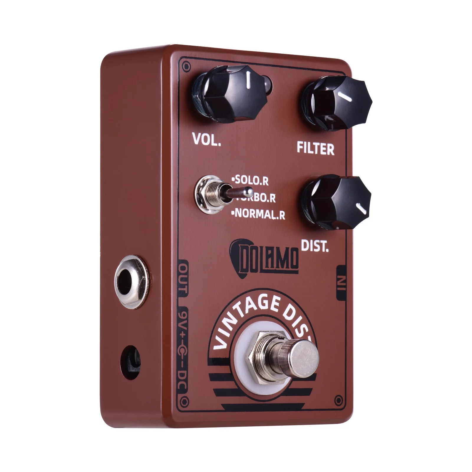 Dolamo D-11 Vintage Distortion Guitar Effect Pedal with Filter and Distortion Controls True Bypass Design for Electric Guitar