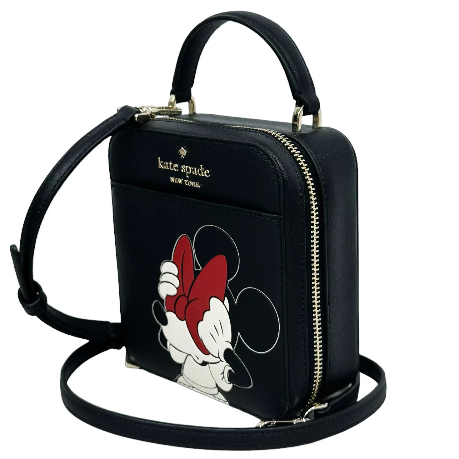 Kate Spade Disney Minnie Mouse Daisy Vanity Saffiano PVC Crossbody Handbag