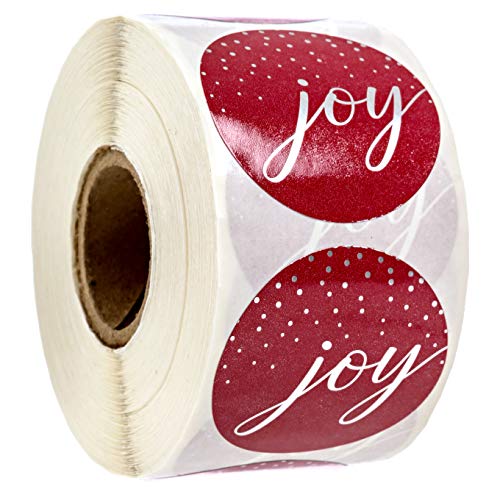 Jolly Santa Stickers / 500 Happy Saint Nick Christmas Label Roll / 1.5