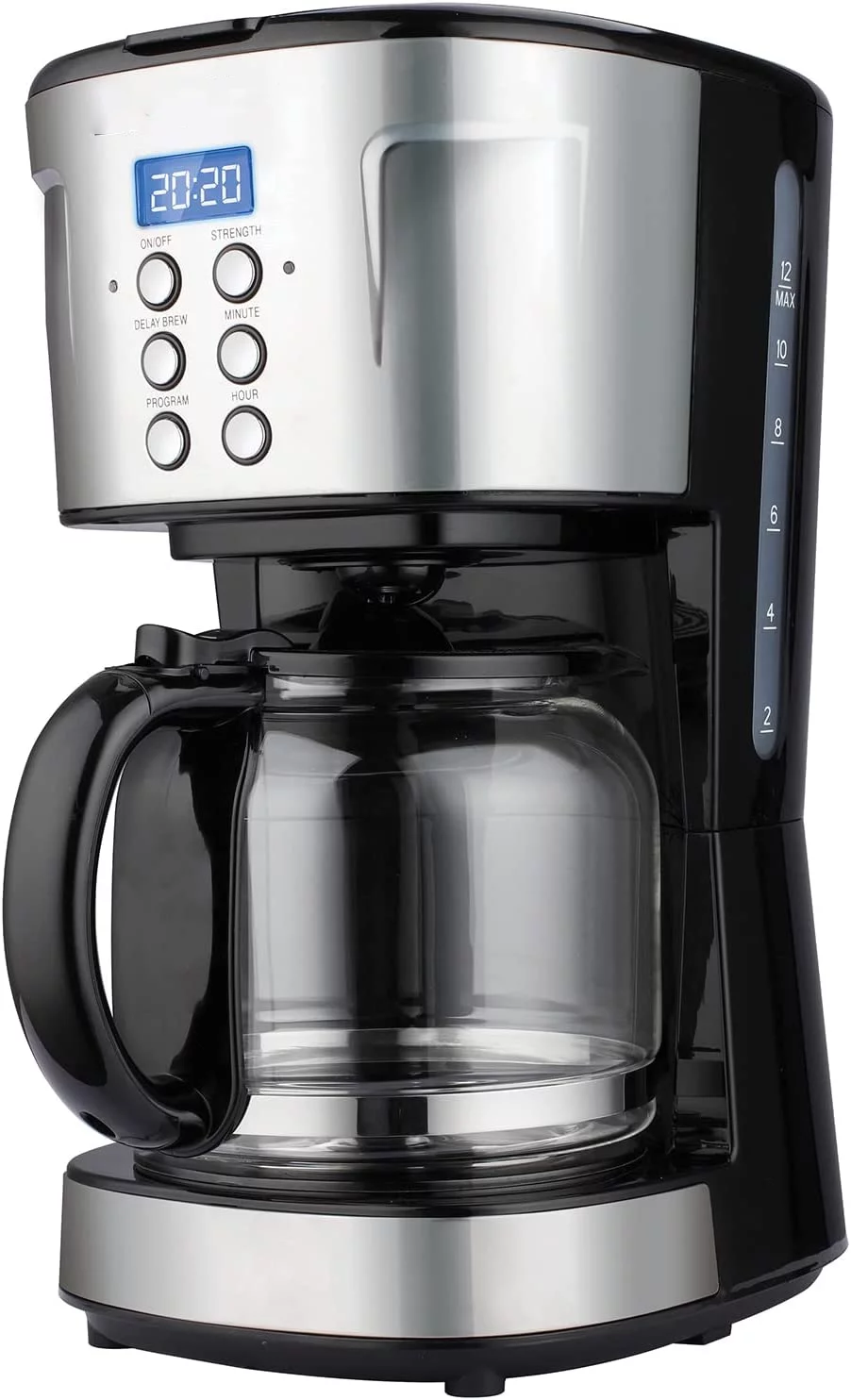 Coffee Maker, Programmable 12-Cup Machine, Multiple Brew Strength, Keep Warm