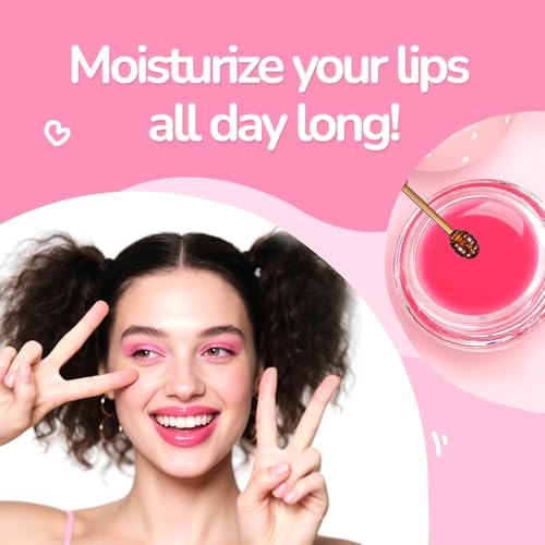 6 PCS Bee Lip Balm Mask Honey Pot, Honey Lip Balm Bulk, Moisturizing Lip Sleep Masks Hydrating Prevention Dry and Crack Lip Scrubs, Propolis Lip Mask Overnight Reduce Lip Lines