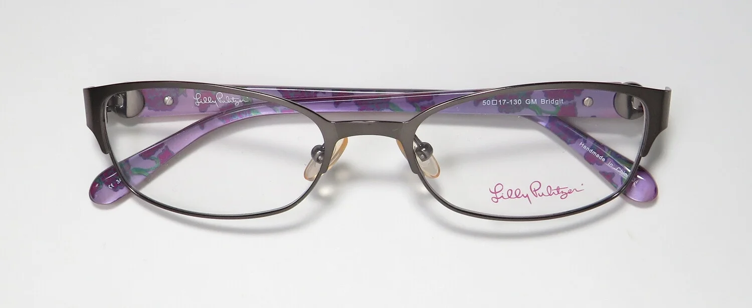 LILLY PULITZER Eyeglasses BRIDGIT Gunmetal 50MM
