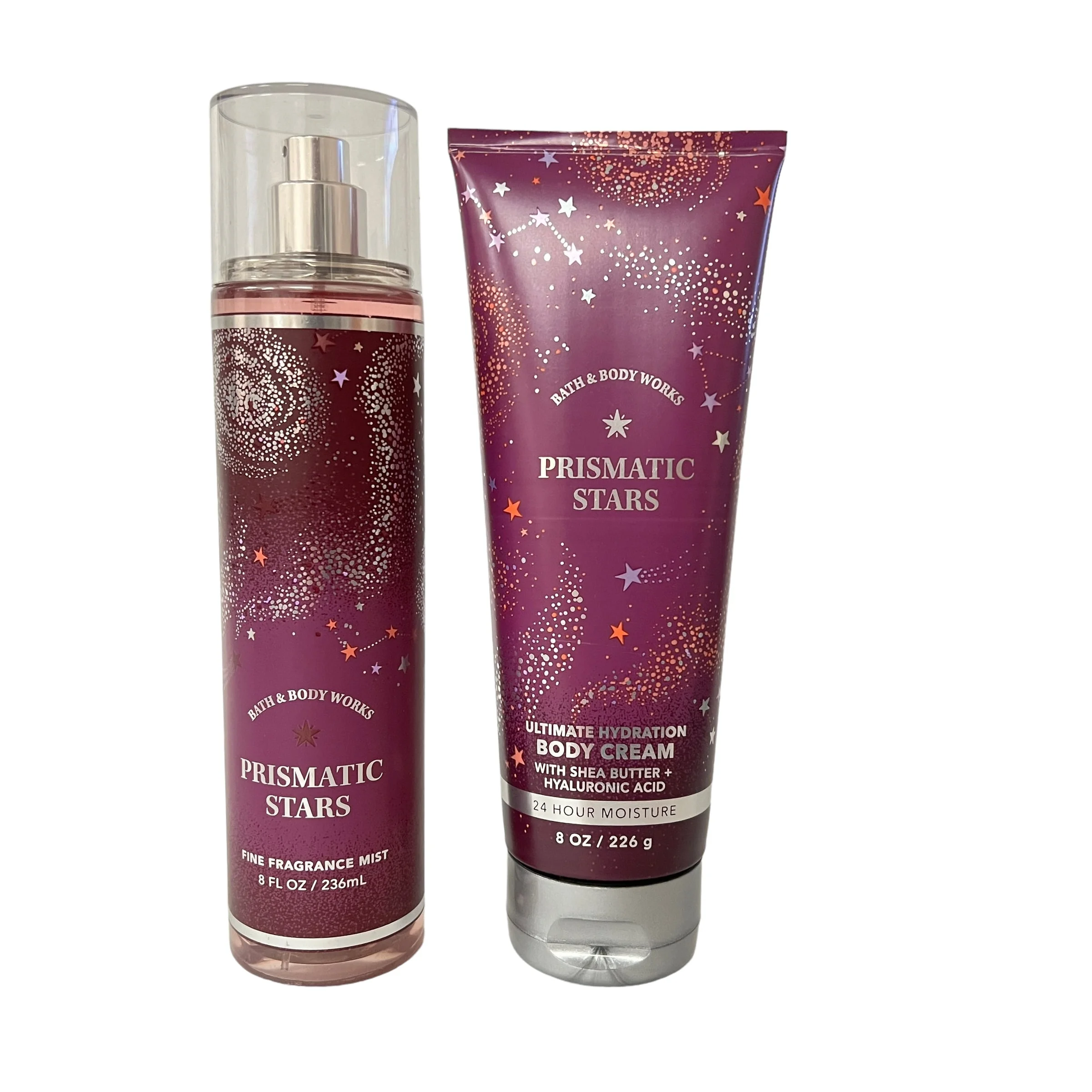 Bath & Body Works Prismatic Stars Fine Fragrance Mist & Body Cream Set